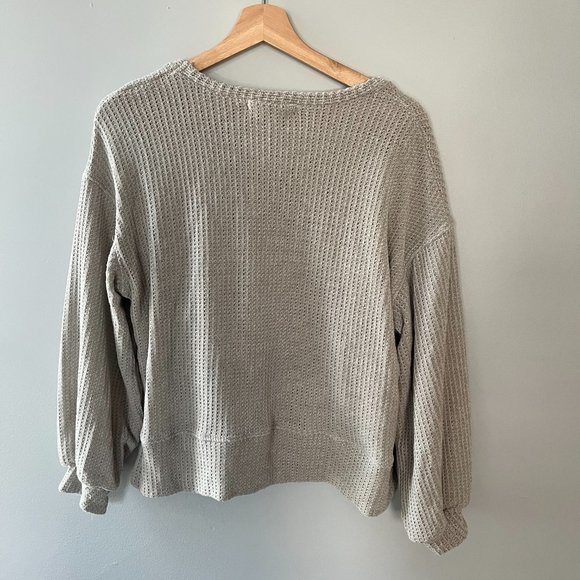 Project Social T Light Grey Cropped Sweater - Picture 2 of 2